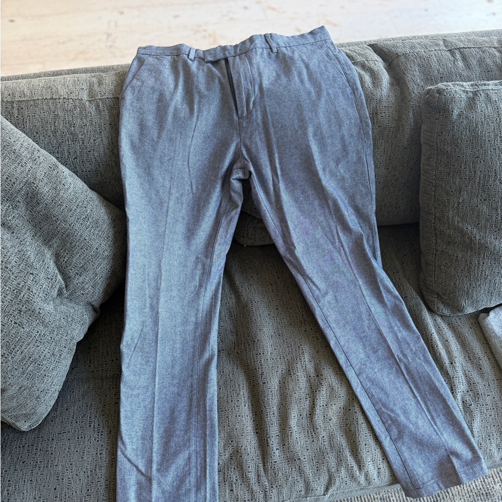 Frank & Oak Classic Blue Dress Pants
